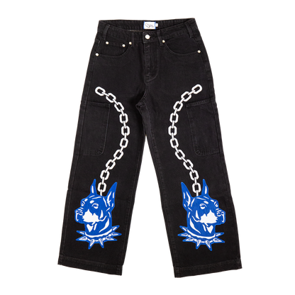 Doberman Denim Pants - Black