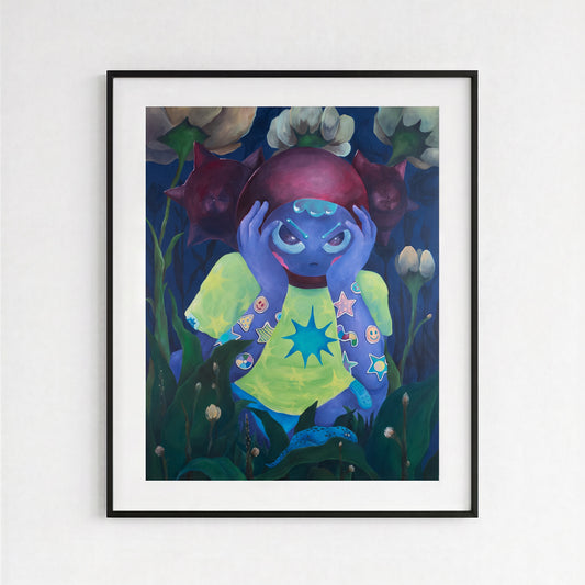 Print - Pondering Blossoms